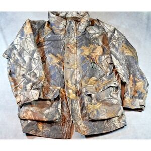 Remington Hunting Jacket Camouflage Men's Size L Outter Jacket Only Zip Pockets